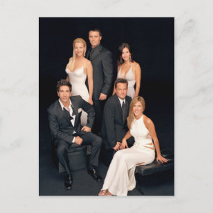 VÄNNER™   Grupp i formell Bära för svartvitt Inbjudan Vykort