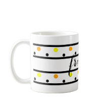 Vänner Gult Orange Polka dots