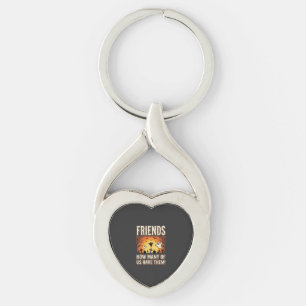 Vänner Halloween Spök Graveyard Design_1 Twisted Heart Silverfärgad Nyckelring
