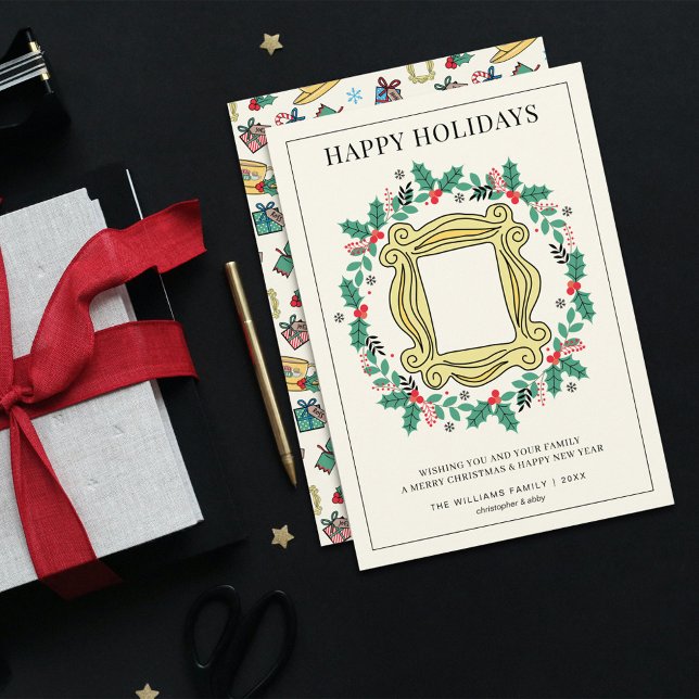 VÄNNER™-Helgdag julkort Inbjudningar (Card on table)