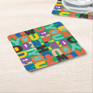 VÄNNER™ Hur du gör i Vibrant Mönster Underlägg Papper Kvadrat