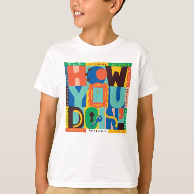 VÄNNER™ | Hur du gör - Vibrant grafik T Shirt (Framsida)