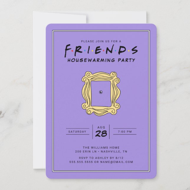 VÄNNER™ | Hushållsuppvärmning Party Inbjudningar (Framsida)