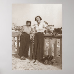 Vänner i Cannes på 1930-talet Poster