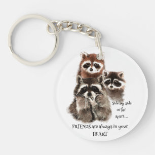 Vänner i ditt hjärtecitat Raccoon Animal Humor K