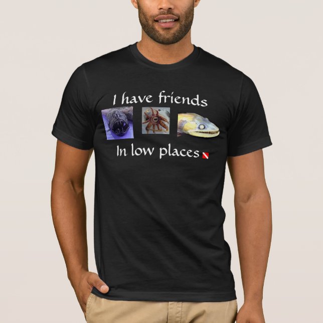 Vänner i låg ställen t shirt (Framsida)