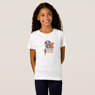Vänner i päls - Cute Hund & Cat Besties T Shirt