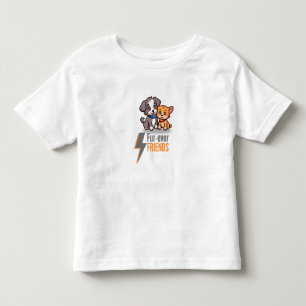 Vänner i päls - Cute Hund & Cat Besties T Shirt