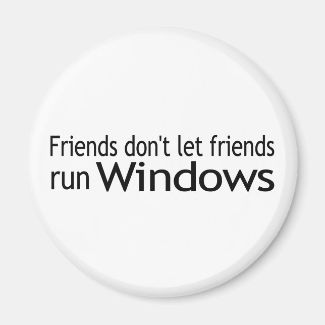 Vänner i Springa Windows Magnet (Framsidan)