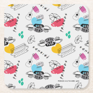 VÄNNER™   Icon Mönster Underlägg Papper Kvadrat