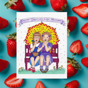 Vänner ihop Vänskap Card Kort