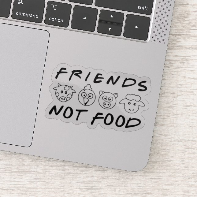 Vänner, inte mat, Vegan Activism, Klistermärken (Detalj)