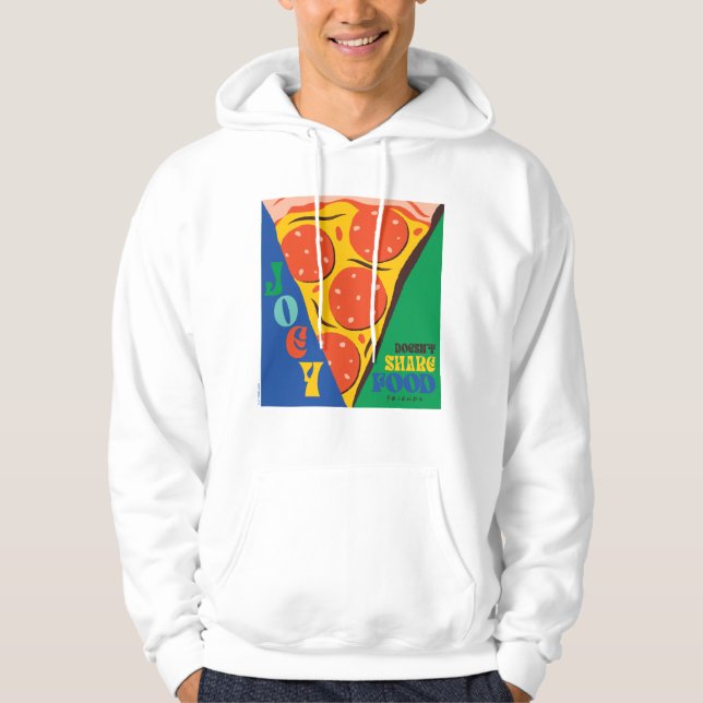 VÄNNER™ | Joey äter inte  - Pizza Graphic Hoodie (Framsida)