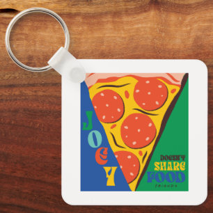 VÄNNER™ Joey äter inte - Pizza Graphic Nyckelring
