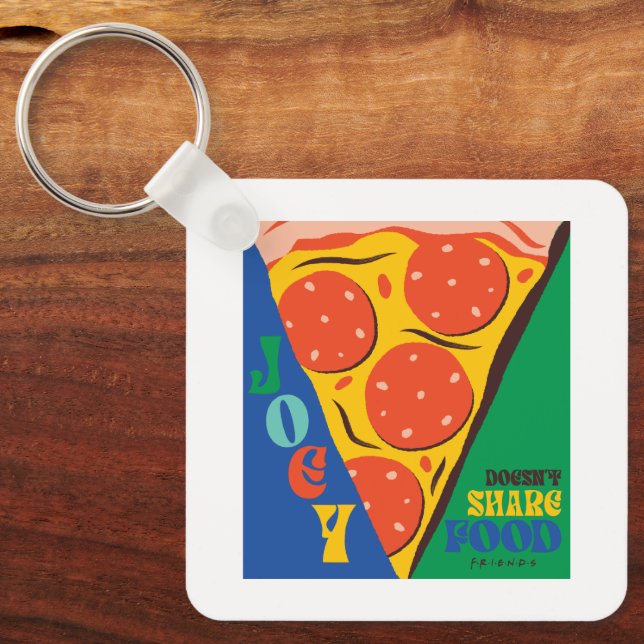VÄNNER™ | Joey äter inte  - Pizza Graphic Nyckelring (Framsida)