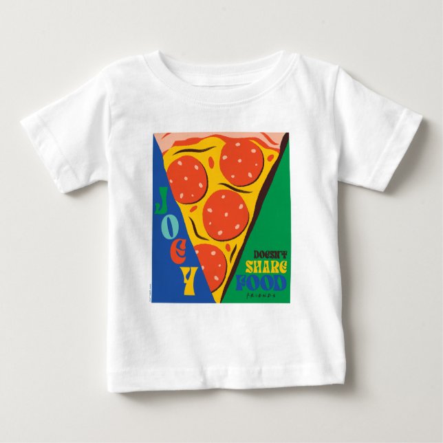 VÄNNER™ | Joey äter inte  - Pizza Graphic T Shirt (Framsida)