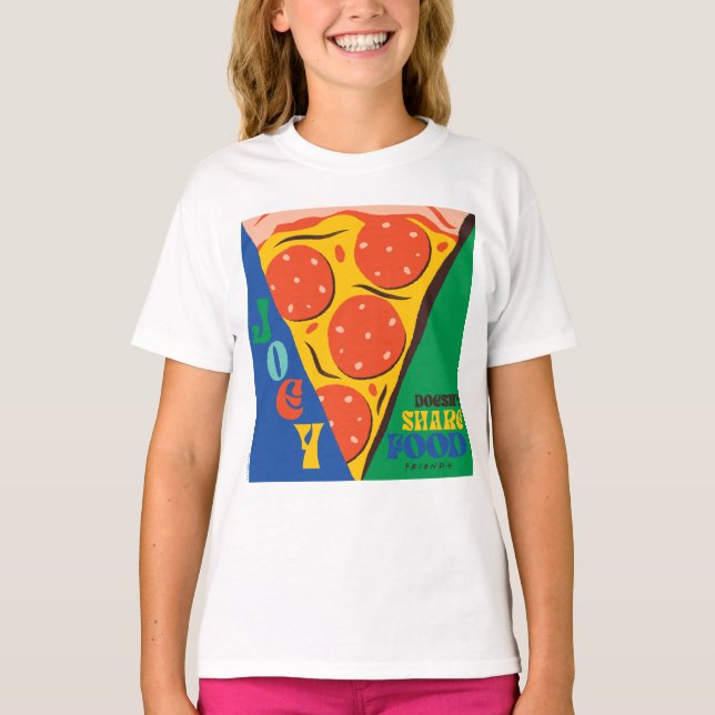 VÄNNER™ | Joey äter inte  - Pizza Graphic T Shirt (Framsida)