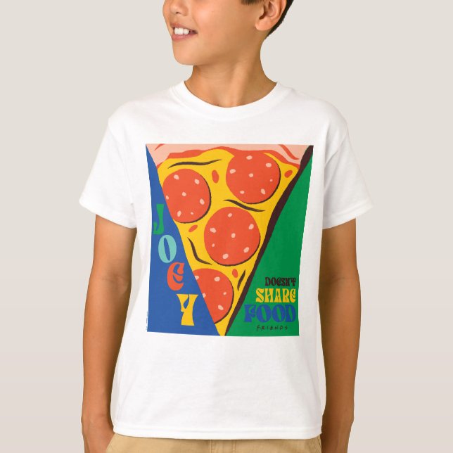 VÄNNER™ | Joey äter inte  - Pizza Graphic T Shirt (Framsida)