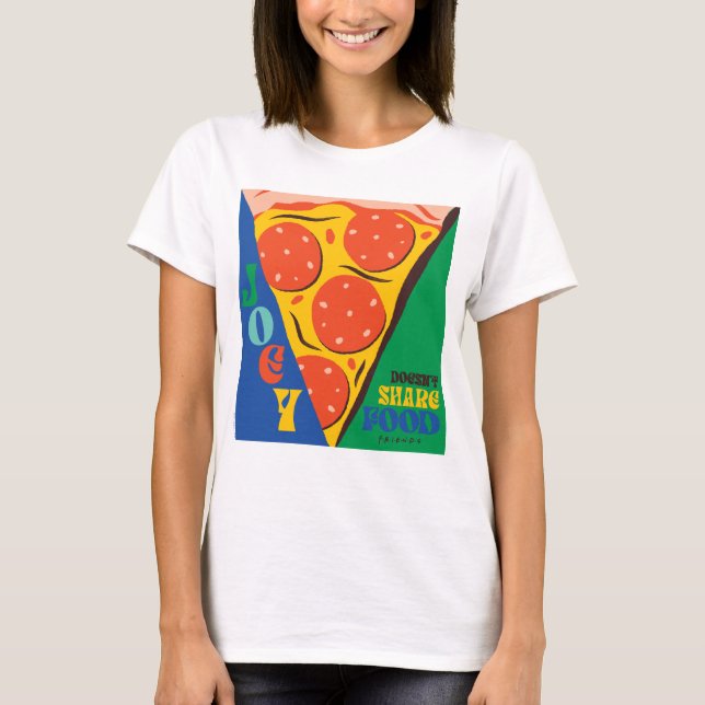 VÄNNER™ | Joey äter inte  - Pizza Graphic T Shirt (Framsida)