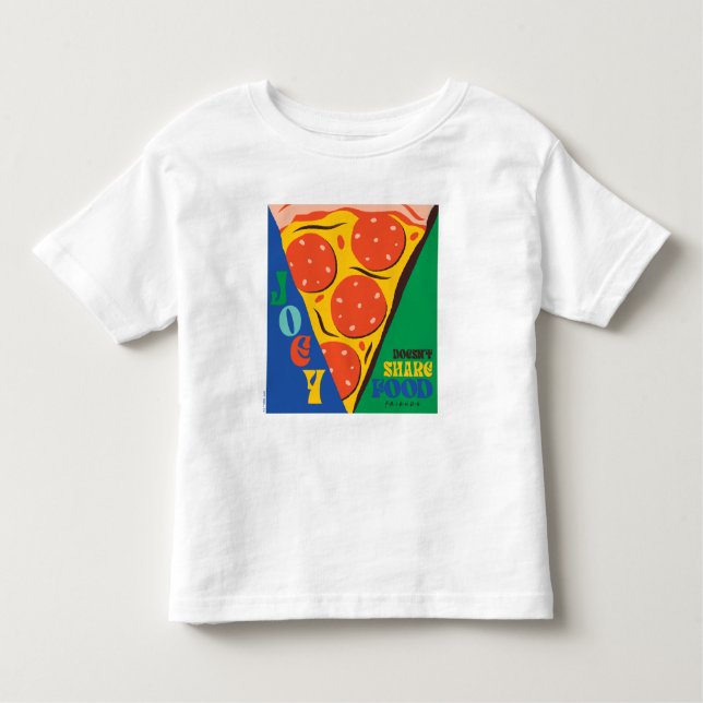 VÄNNER™ | Joey äter inte  - Pizza Graphic T Shirt (Framsida)