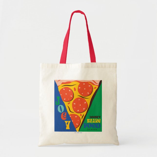 VÄNNER™ | Joey äter inte  - Pizza Graphic Tygkasse (Framsidan)