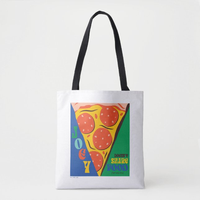VÄNNER™ | Joey äter inte  - Pizza Graphic Tygkasse (Framsida)