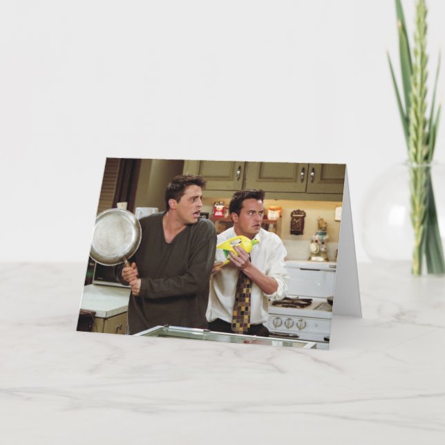 VÄNNER™| Joey & Chandler Skrämt Kort (Framsida)