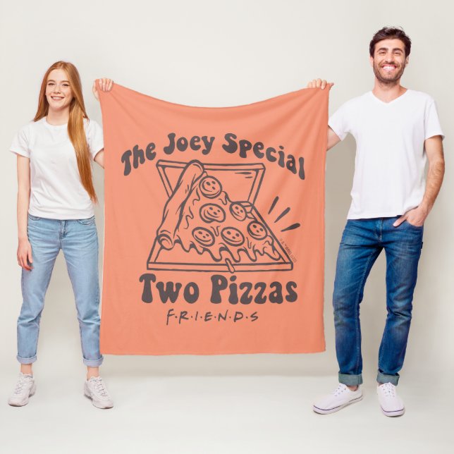 VÄNNER™ | Joey Pizza Quote Fleecefilt (På plats)