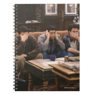 VÄNNER™ Joey, Ross och Chandler på soffan Anteckningsbok
