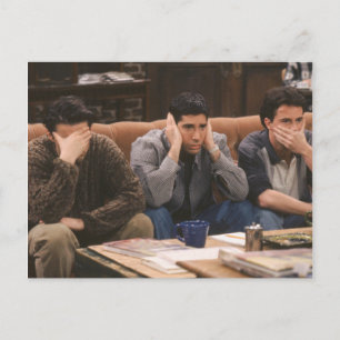 VÄNNER™ Joey, Ross och Chandler på soffan Inbjudan Vykort