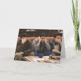 VÄNNER™ Joey, Ross och Chandler på soffan Kort