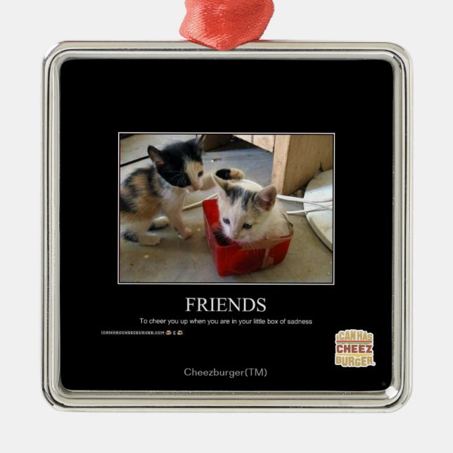 Vänner Julgransprydnad Metall (Framsidan)