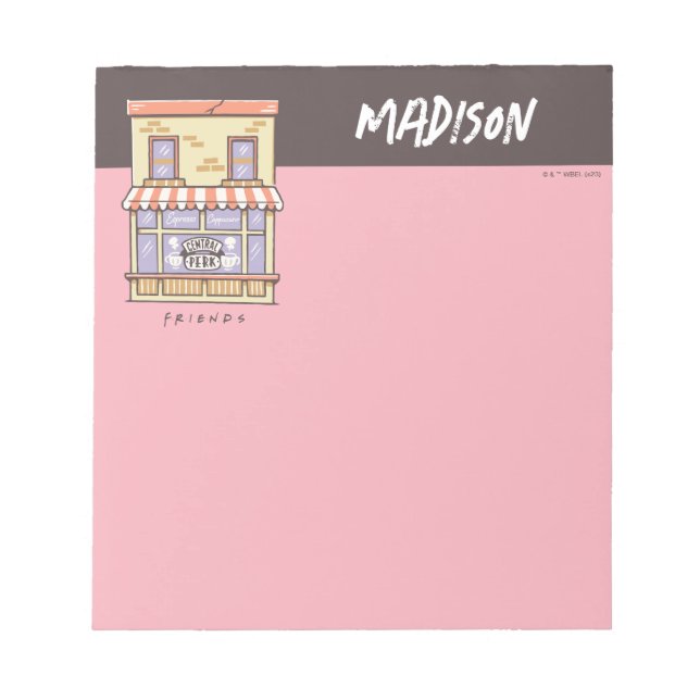 VÄNNER™ | Kaffe av Tecknad av centralfigur Anteckningsblock (Framsida)