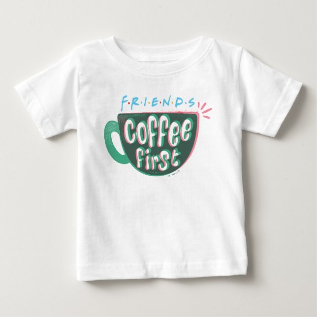 VÄNNER™ | Kaffe först T Shirt (Framsida)