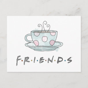 VÄNNER™ Kaffe Mugg vattenfärg Inbjudan Vykort
