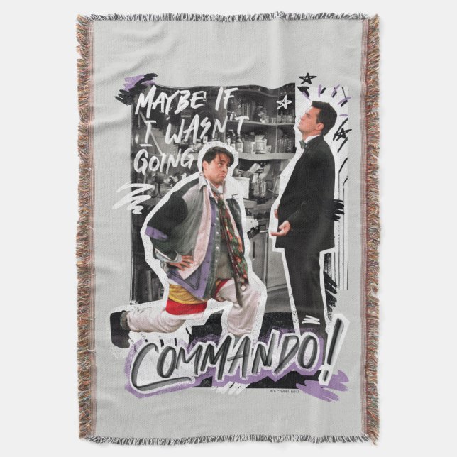 VÄNNER™ | Kanske om jag inte skulle åka kommando! Filt (Framsidan Vertikal)