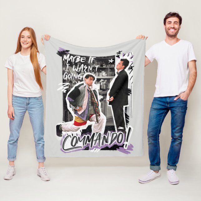 VÄNNER™ | Kanske om jag inte skulle åka kommando! Fleecefilt (På plats)