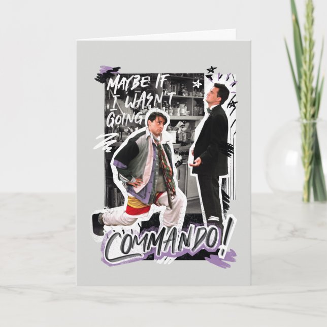 VÄNNER™ | Kanske om jag inte skulle åka kommando! Kort (Framsida)