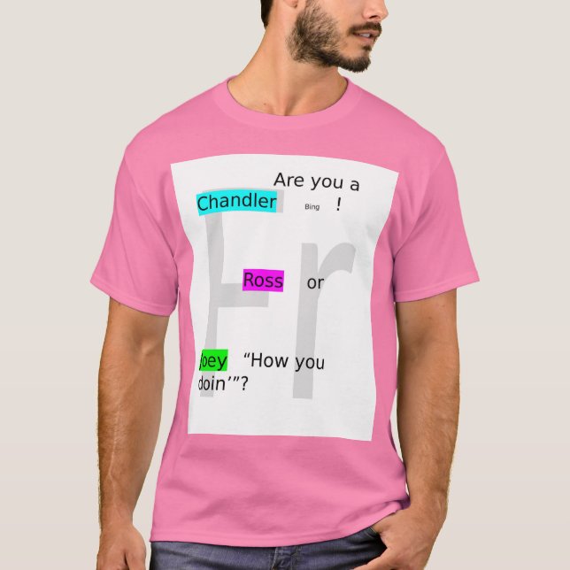 Vänner Killar Ross T Shirt (Framsida)