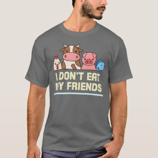 Vänner Kokfiskdesign för Vegan People T Shirt