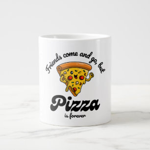 Vänner Kom och Go, men Pizza är för roligt Jumbo Mugg