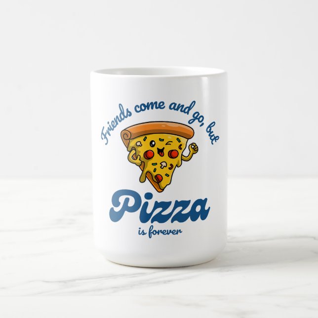 Vänner Kom och Go, men Pizza är för roligt Kaffemugg (Center)