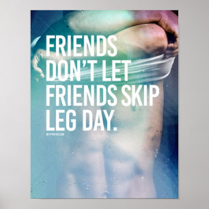 Vänner låter inte vänner hoppa över bendagen - Guy Poster