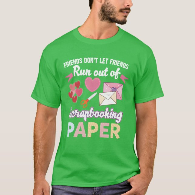 Vänner låter inte vänner Springa ut ur skrapbojkot T Shirt (Framsida)