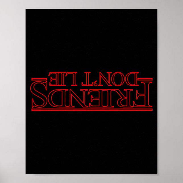 Vänner ljuger inte ide ner poster (Framsidan)