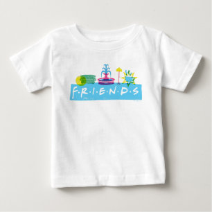 VÄNNER™ Logotyp med ikoner T Shirt