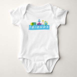 VÄNNER™ Logotyp med ikoner T Shirt