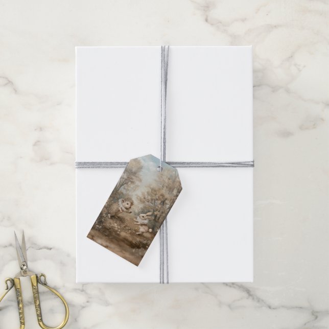 Vänner - Märkre för gåvor Presentetikett (Med Snöre)