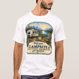 Vänner & marsmallow blir rostad T-shirt