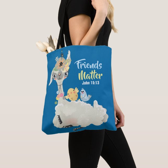 Vänner Matter Inspirational Tote Bag, medel Tygkasse (Närbild)